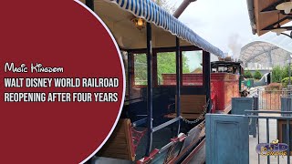 Walt Disney World Railroad Reopening after Four Years First Ride open to Guests [upl. by Analaj]