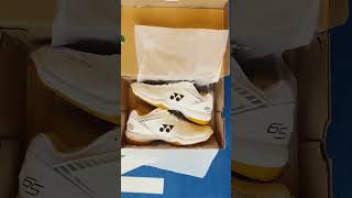 UNBOXING my NEW shoes🏸  Yonex SHB 65 Z3 M white yonex yonexbadminton sorenopti shb65 [upl. by Neehsas]