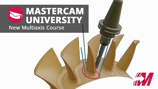 New Mastercam Multiaxis Training on Mastercam University  Mastercam 5axis Tutorials [upl. by Nylleoj]