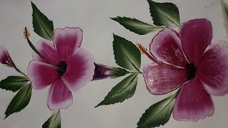 Painting one stroke painting for beginners [upl. by Ranitta]