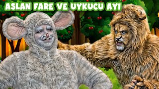 Aslan Fare ve Uykucu Ayı 🦁🐭🐻  Yeni   Adisebaba Masallar [upl. by Hamitaf]