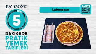 En Ucuz Lahmacun Tarifi  A101 [upl. by Acirdna583]