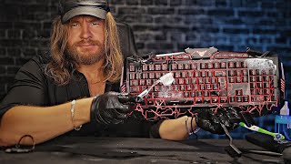 ASMR Professional Dirty Keyboard Deep Clean ⌨️✨ [upl. by Eentruoc]