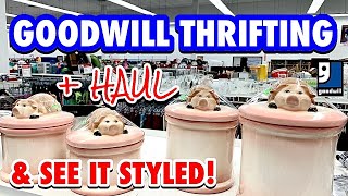 I fell in love with it GOODWILL THRIFT WITH ME  HAUL [upl. by Durrej]