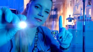 ASMR Hospital Night Nurse Checks on You  Cranial Nerve Exam  You Can Close Your Eyes [upl. by Dagley]