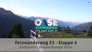 Alpenüberquerung Etappe 4  Fernwanderweg E5 [upl. by Markman]