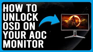 How To Unlock OSD On Your AOC Monitor How To Remove OSD Lock On Your AOC Monitor [upl. by Landa]