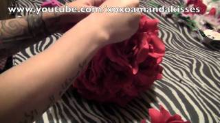 diy rose ball under 5 dollars [upl. by Breed151]