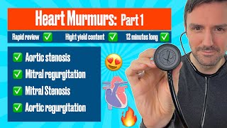 Heart murmur sounds cardiac auscultation sounds  UKMLA  CPSA [upl. by Eicaj]