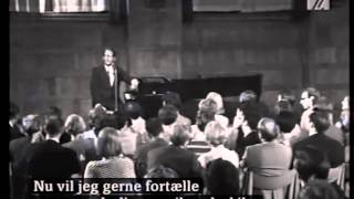 Tom Lehrer Full Copenhagen Performance [upl. by Yatnuahs]