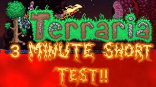 Terraria Bosses At A GlanceNew 3 Minute Shorts Test [upl. by Myke]