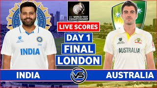 WTC Final Live India v Australia Day 1 Live Scores  IND v AUS Final Live Scores Only  2nd Session [upl. by Namielus796]