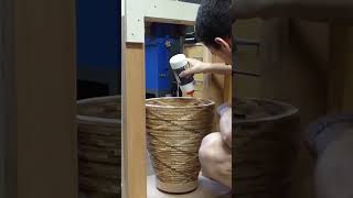 A 5000 Pieces Vase woodturning woodworking diy [upl. by Koffler68]