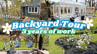 GARDEN TOUR 3 years of backyard projects🌷with before amp afters  aspenackley [upl. by Adrianne93]