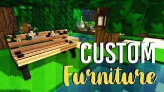 CUSTOM FURNITURE In MINECRAFT  Perfect for Minecraft Roleplays  Chisel and Bits amp Little Tiles  2 [upl. by Horne]