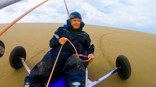 Geschwindigkeitsrausch mit dem StrandSegler am Strand von RömöDänemark [upl. by Ecnatsnok]