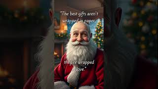 The best gifts arent wrapped in paper Santa Claus Quote [upl. by Aicala]