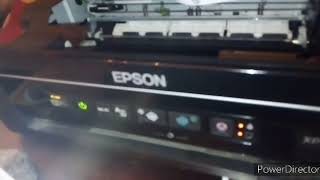 Epson XP 201 error PARPADEAN TODAS LAS LUCES SENSOR CARTUCHO COMPATIBLE [upl. by Bull]