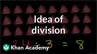 The idea of division  Multiplication and division  Arithmetic  Khan Academy [upl. by Powell]