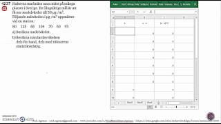 Matematik 5000 Ma 2bc VUXKapitel 4Statistik Läge och spridningsmått Standardavvikelse 4237 [upl. by Chas]