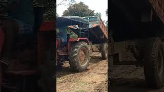 Mahindra tractor 575 Tipper loding performance 5104 415605s575585 jcb3dxagriculture farming [upl. by Etram217]