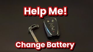 Key Fob Changing The Battery on Chevy Traverse 2018 series [upl. by Desdee854]