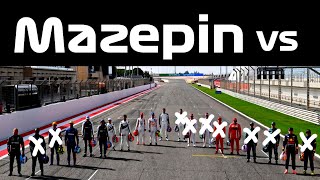 Montage of almost half the grid getting angry at Nikita Mazepin [upl. by Martsen]