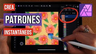 Cómo crear patrones automáticamente  Tutorial Affinity Photo 2 para iPad [upl. by Yahsan]