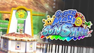 Super Mario Sunshine  Delfino Plaza Theme Piano Tutorial Synthesia [upl. by Aitsirk]