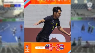 HIGHLIGHTS  MALAYSIA 52 CAMBODIA  AFC FUTSAL QUALIFICATION 2023 [upl. by Yreva]