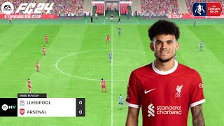 FC 24  Arsenal vs Liverpool  FA Cup  Full Match amp Gameplay [upl. by Tshombe]