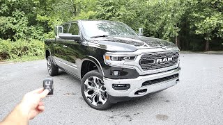 2022 Ram 1500 Limited Start Up Test Drive Walkaround POV and Review [upl. by Nuhsed]