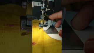 Straight stitch with blind hem foot 🤗youtubeshorts fashion ushajanome sewing sweinghacks [upl. by Rex]