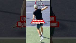 Denis Shapovalov as a righthander 🎾 🔥 [upl. by Mcneil94]