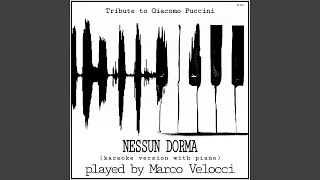 Turandot Act III Nessun dorma Calaf Karaoke Version with Piano in F Major [upl. by Wilmott688]