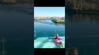 BenBen hotel  Infinity suite Aswan Egypt  view of Philae Temple [upl. by Anertak291]