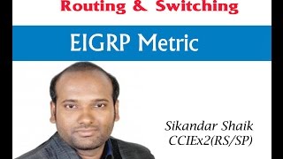 EIGRP Metric  Video By Sikandar Shaik  Dual CCIE RSSP  35012 [upl. by Liddle666]