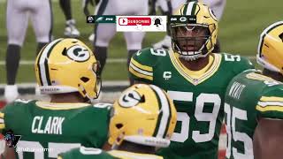 gameplay Madden 24 🎮 Eagles vs Packers [upl. by Idihsar]