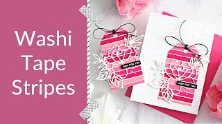 Adding Washi Tape to Cards amp Tags [upl. by Nagey267]