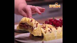 Gelatina de rompope con nuez  Cómo preparar una gelatina con relleno de nuez  D’Gari [upl. by Adne]