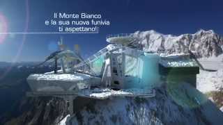 Skyway Monte Bianco  The new Mont Blanc cable car [upl. by Annahsal]