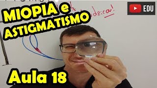 MIOPIA HIPERMETROPIA e ASTIGMATISMO  Óptica da VISÃO  Aula 18  Prof Boaro [upl. by Hagile]