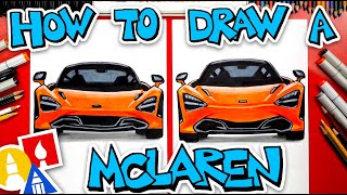 How To Draw A McLaren 720s Front View [upl. by Melita]