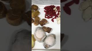 Chicken Soup Ingredients chinesesoup viralvideo abalone [upl. by Iah]