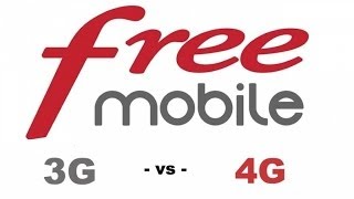 Free Mobile  Impressionnant comparatif 3G vs 4G [upl. by Llennor]