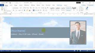 How to insert CV template in Word [upl. by Eenel531]