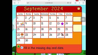 Daily Starfall Calendar  September 13 2024 description [upl. by Georgetta]