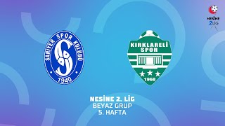 Nesine 2 Lig Beyaz Grup  Sarıyer  Kırklarelispor Futbol [upl. by Latoye207]