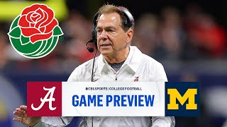 No 4 Alabama vs No 1 Michigan  Rose Bowl SUPER PREVIEW  CBS Sports [upl. by Rramo]