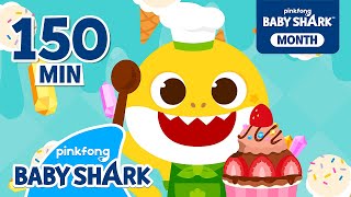 Lets Make a FinTastic Ice Cream with Baby Shark  Compilation w Stories  Baby Shark Official [upl. by Rich760]